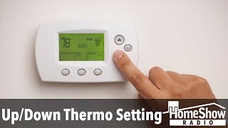 What temperature difference should I set for upstairs vs downstairs?