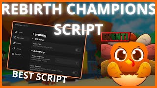 Rebirth Champions Ultimate Script - AUTO CLICK, AUTO EGG, AUTO UPGRADE Rebirth Champions Ultimate Script - AUTO CLICK, AUTO EGG, AUTO UPGRADE