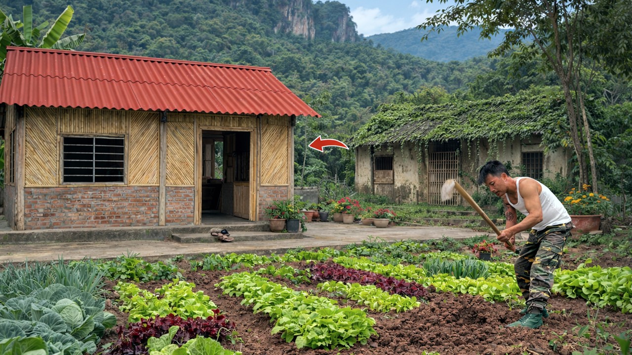 Kind CEO left the city, Renovated an Abandoned House, grew vegetables and cooked wild mountain food