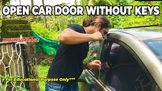 How to Unlock Car Door Without Key | Honda City | Hindi