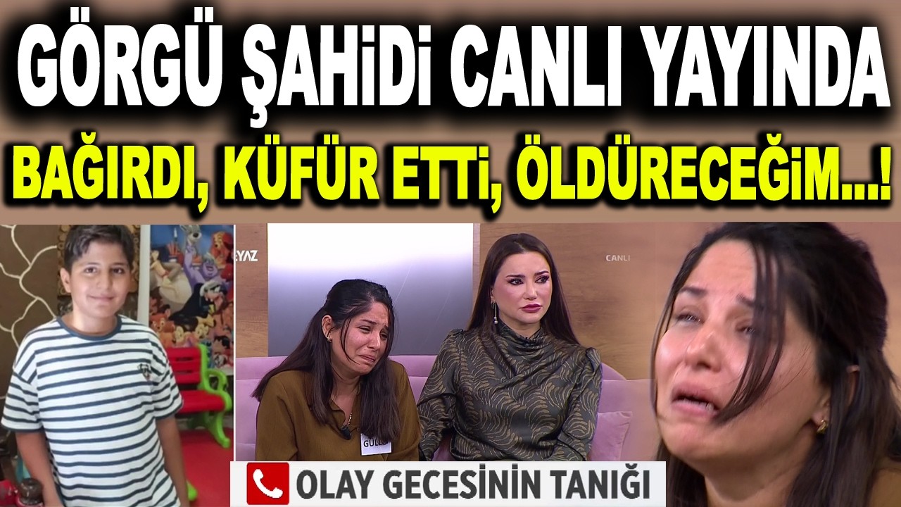 Olay tanığı ilk kez canlı yayında! Madde kullanmıştı kendinde değildi!