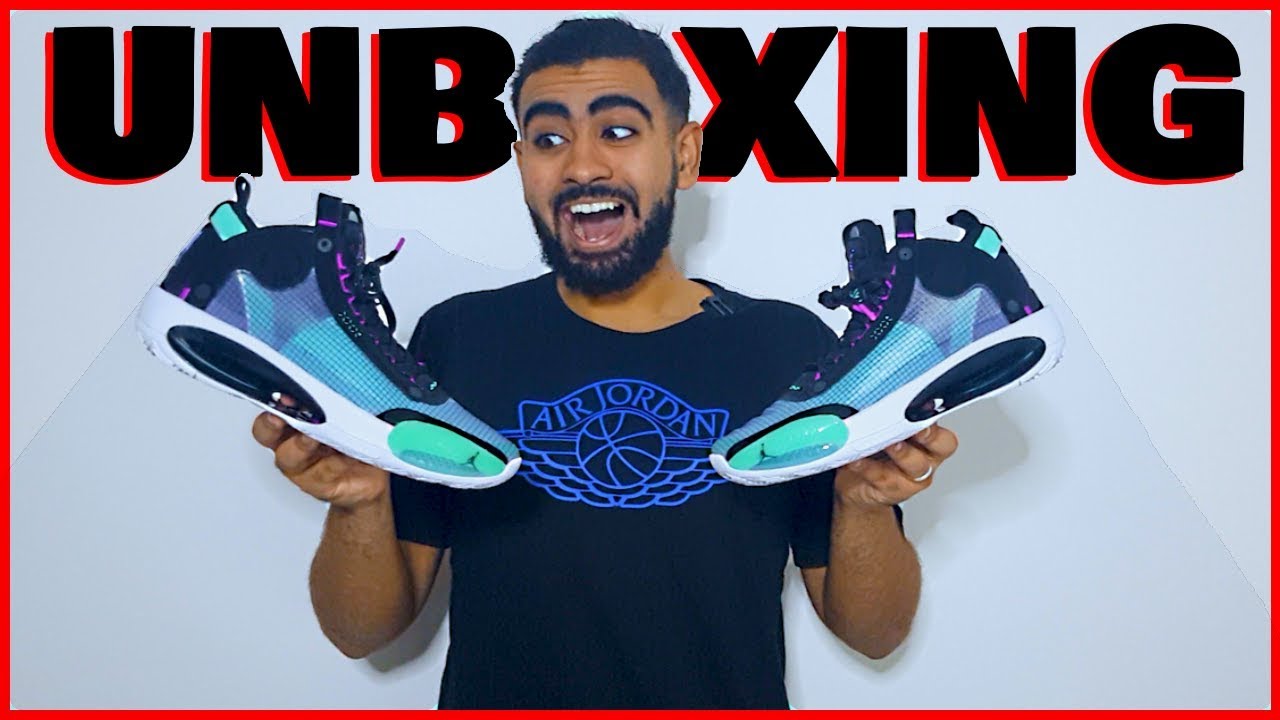 AIR JORDAN 34 - UNBOXING ET PRÉSENTATION 📦 (bienvenue dans le futur) -  YouTube