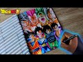 How to Draw The 4 Strongest Saiyan's As They First Form And Strongest form's🔥[ Dragonball ]