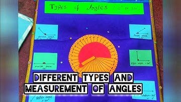 Types of Angles  | Maths Project |  Math TLM  |  measures of Angles  | Acute obtuse angle | Geometry