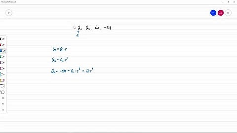 Find a_2 and a_3 for each geometric sequence. 2, a_2, a_3,-54