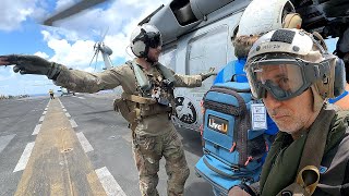 MH-60 Helicopter Landing on USS BATAAN at Sea - Fleet Week Miami 2024