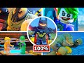 LEGO Batman Legacy of the Dark Knight ALL BOSSES &amp; Secret VILLIANS 100% [4K 60FPS]