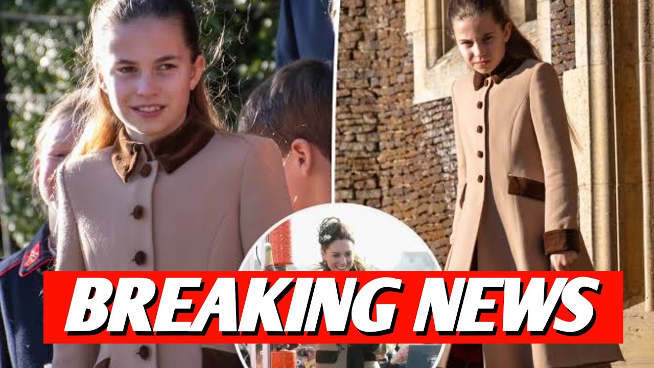 Принцесса Шарлотта вышла в миниатюрной копии пальто своей матери Кейт Миддлтон, в котором та носи...