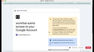 GCP Oauth App Demo video New