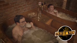 Joe Lycett & Adam Buxton's BEER SPA adventures! | Travel Man EXTRA