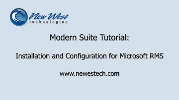 Modern Suite Tutorial: How to Install and Configure Modern Suite for RMS