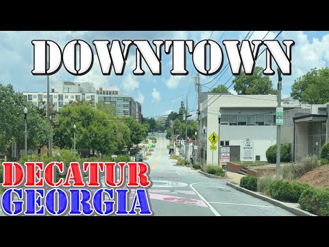 Decatur - Georgia - 4K Downtown Drive