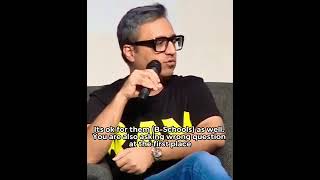 Why You Doing Mba ? Ashneer Grover Blunt View