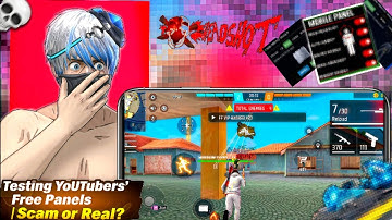 Testing Youtuber‚ Free Panels / SCAM OR REAL?free fire panelfree fire panel mobilef