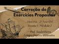 Correção de EP - 2º Ano - Fr. 1 / Mód. 7
