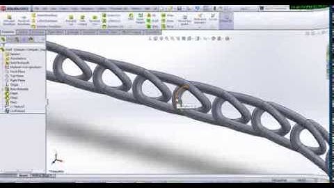 SolidWorks Tutorial of Curve Driven pattern