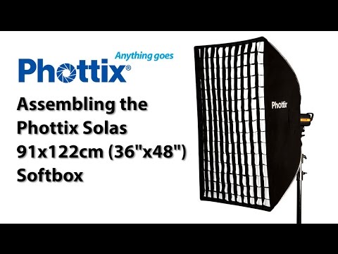 Видео: Софтбокс Phottix Solas с решеткой 91x122см
