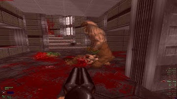 Brutal Doom hell on earth starter pack E1M5 Marine HQ (realism difficulty) Rifle start