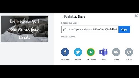 How to Make a Link to an Adobe Spark Video and Put in the E Portfolio