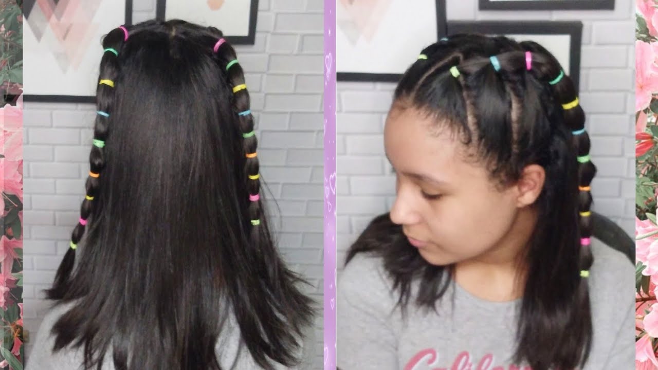 Penteado com liguinhas cabelo curto*Lateral* fácil de fazer #139 - thptnganamst.edu.vn