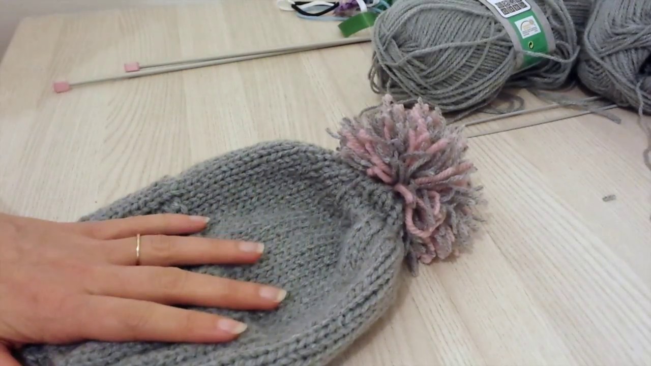 Bonnet tricot facile a faire - YouTube