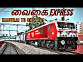 Madurai to chennai on board 12636vaigai express in indian train simulator 2022 pc