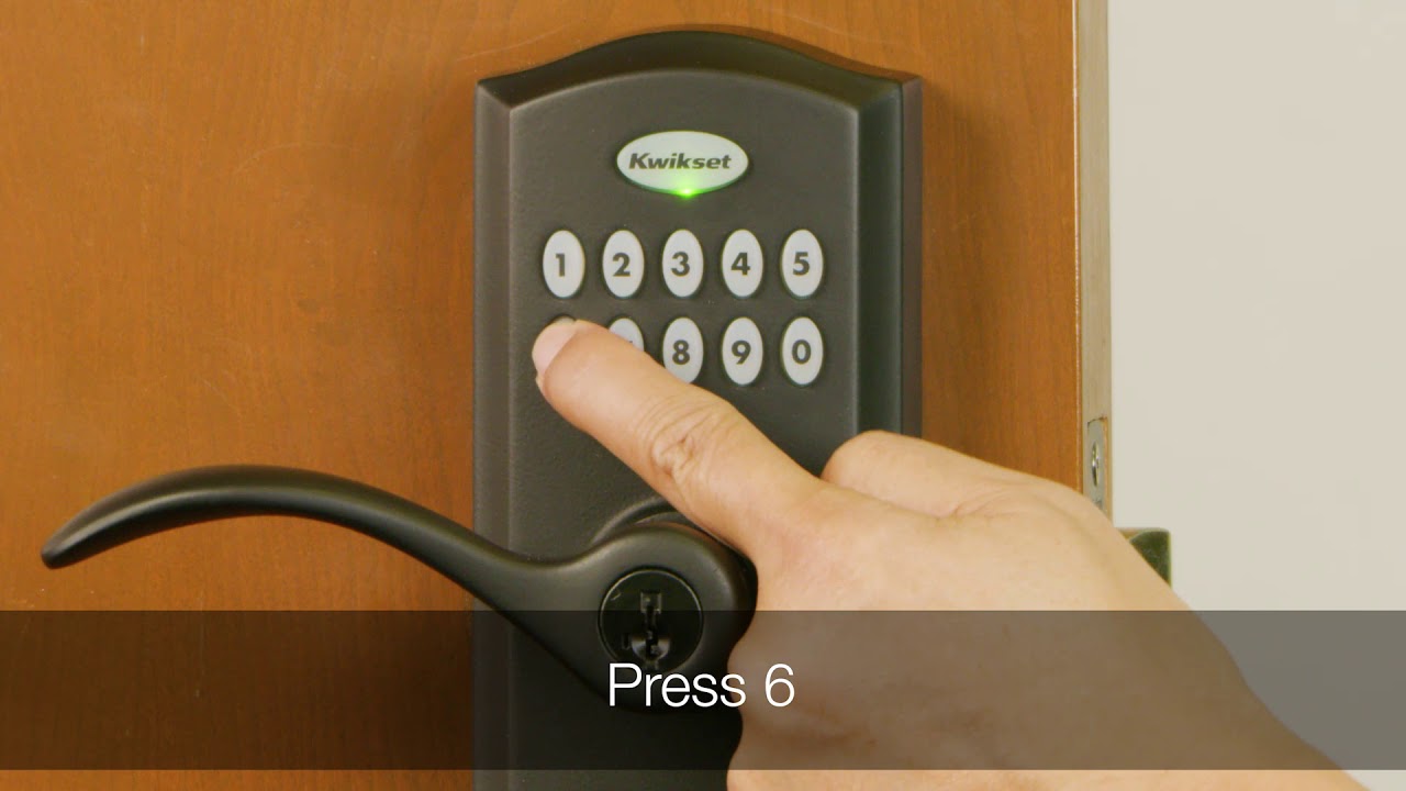 Disabling all User Codes in the Kwikset Smartcode 955/917 - YouTube