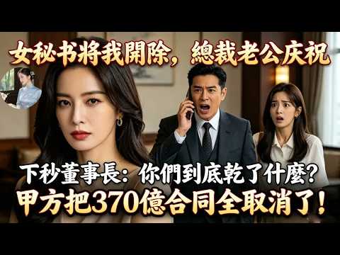 女祕書將我開除，總裁老公慶祝，下秒董事長一通電話全傻了：你們到底乾了什麼？甲方把370億合同全取消了！#為人處世#生活經驗#情感故事#故事#小說#戀愛#情感#婚姻