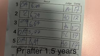 6.35 3x3 Pr average of 5 and first sub 7!!!