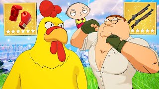 The FAMILY GUY *CHICKEN* Challenge in Fortnite