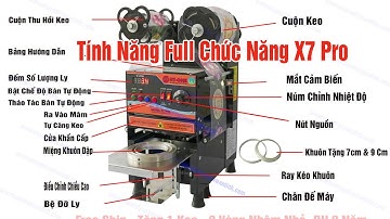 Máy Dập Cốc Tự Động 700ml X7 Pro 6 Chức Năng Nổi Bật Máy Rẻ Không Có!