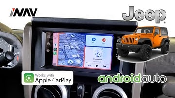 INAV Qualcomm Android screen Jeep Wrangler Dodge Caravan Navigation Apple CarPlay Android Auto