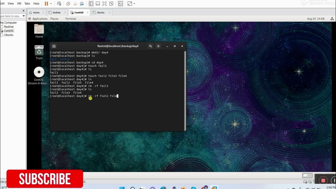 How to create File and Folder in Linux? YouTube