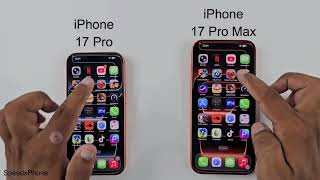 iPHONE 17 PRO MAX vs iPHONE 17 PRO - Speed Test