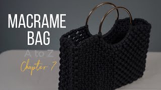 [Eng sub]Macrame Bag A to Z - chapter 7. / 미니사각 마크라메 가방 만들기