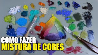 Como misturar tintas para obter cores diferentes?