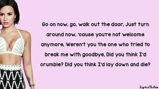 Demi Lovato - I will survive (lyrics)
