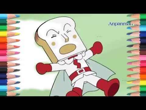 Draw Anime with Anpanman Moon and Sun - Anpanman Characters Shokupanman Cry