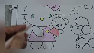 🌸 Cute Sanrio Coloring Page 💕🎨 | Relaxing & Fun Coloring Time!
