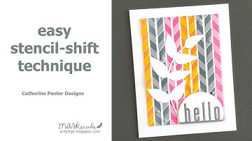 Easy Stencil-Shift Card Making Technique