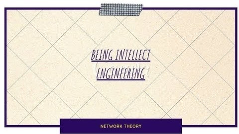 ENGINEERING | NETWORK THEORY | ELECTRICAL | Being INTELLECT Engineering.