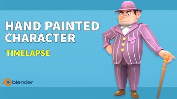 Texture Painting Low Poly Character In Blender | Timelapse