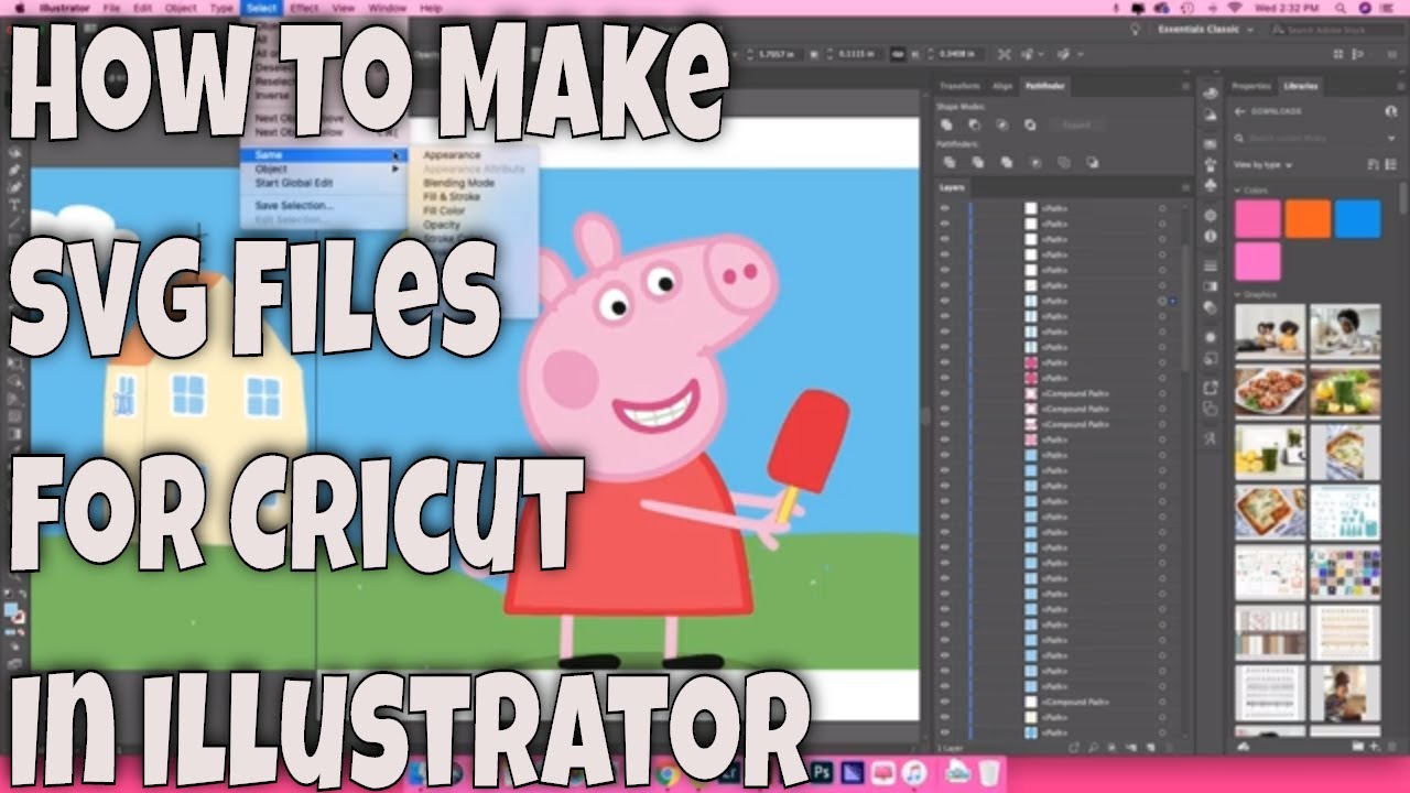Download How To Make Svg Files With Adobe Illustrator To Use With Your Cricut Silhouette Or Other Cutter Youtube SVG, PNG, EPS, DXF File
