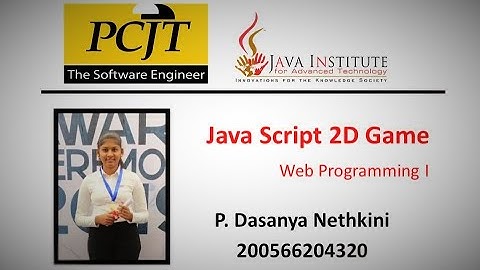 JavaScript 2D Game Video Submission (Without Audio)