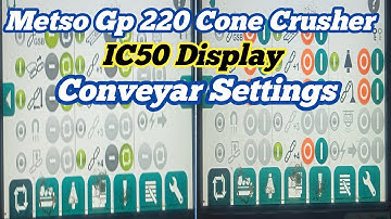 Display Conveyar Settings metso 220 Cone Crusher
