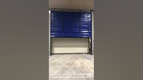 Experior factory high speed pvc upper folding fast large size rolling stacking door #factorydoor