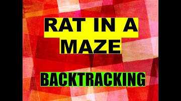 RAT IN A MAZE using backtracking ( C++/C/Java)