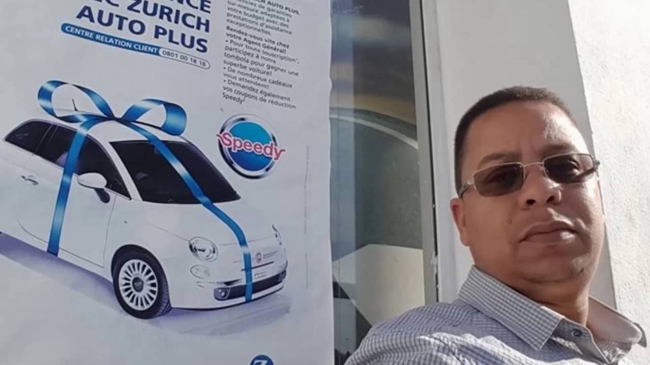 الفنان سعيد بونادم في وصلة اشهارية لنامينات زوريخ Pub Assurance Zurich Tinjdad