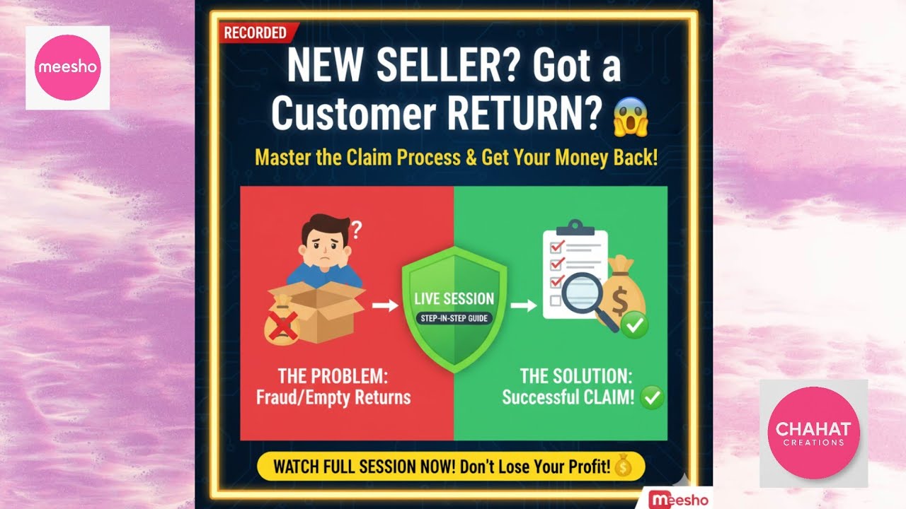 💰 NEW SELLER Alert! Customer Return Aane Par Claim Kaise Karein?! 