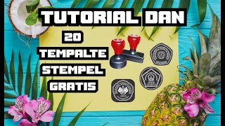 TEMPLATE DESAIN STEMPEL COREL DRAW